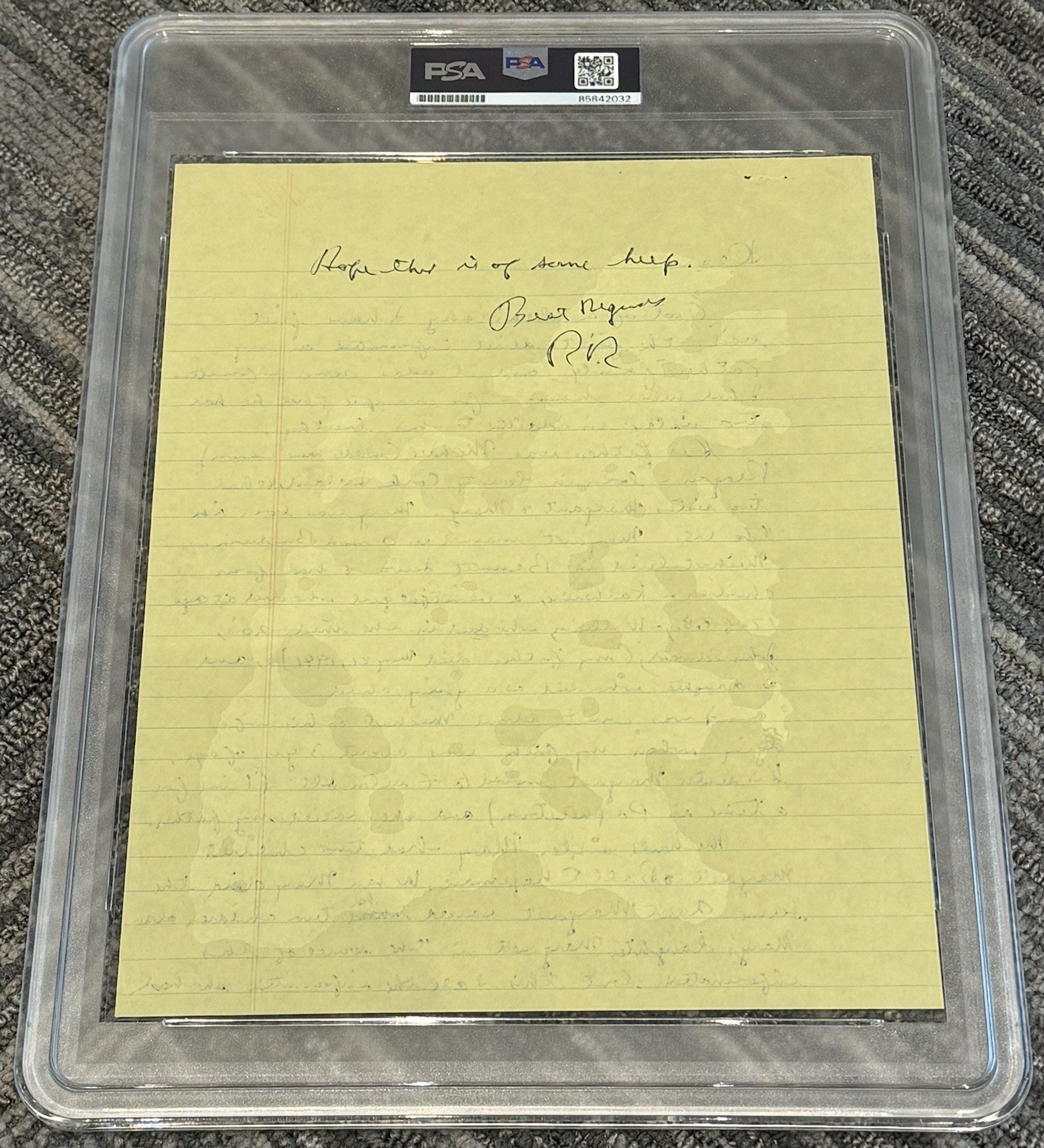 Ronald Reagan Signed Autograph 1967 Handwritten Two Page Letter PSA/DNA Encased