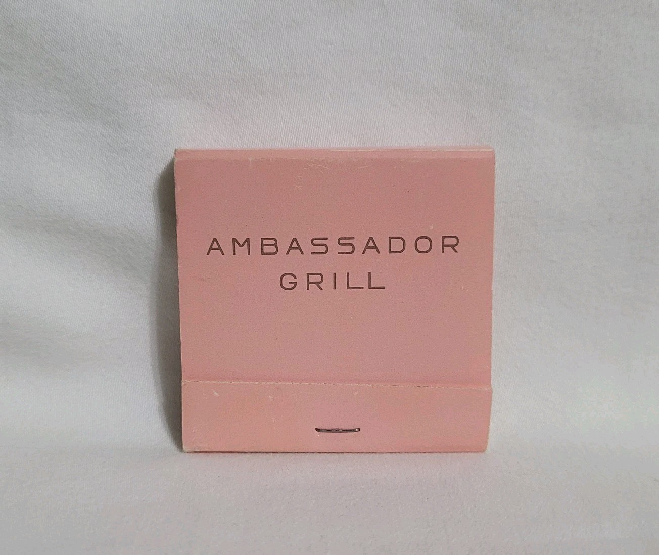 Vintage Ambassador Grill Restaurant Matchbook New York City Advertising Full