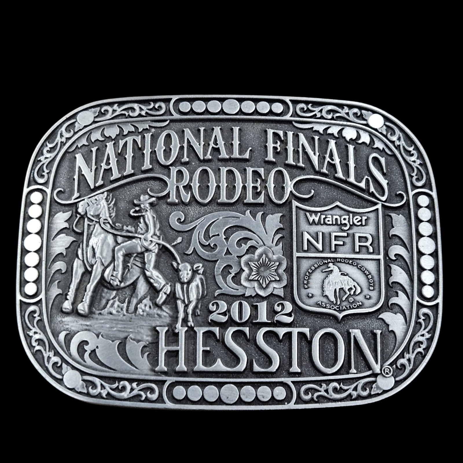 ​2012 Hesston National Finals Rodeo NFR Belt Buckle Montana Silversmiths