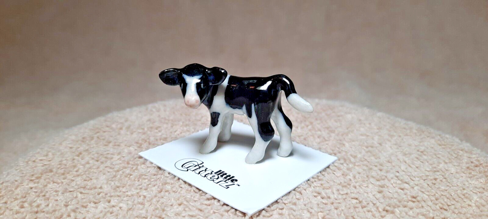 LITTLE CRITTERZ Holstein Calf „Pauline“ Miniature Figurine New FREE SHIP LC701