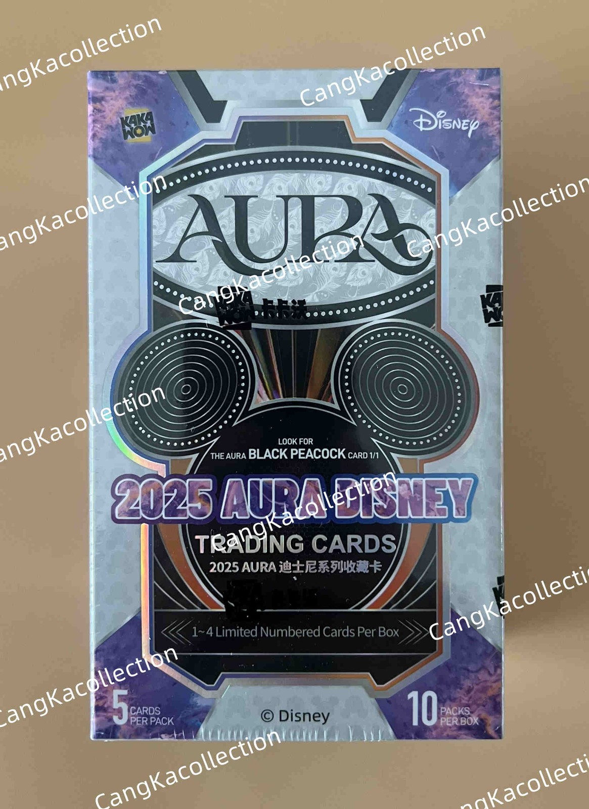IN STOCK Kakawow x Aura Disney Black Peacock Collection Trading Card Sealed Box