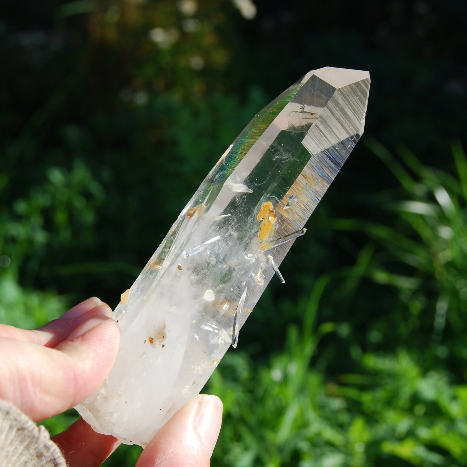 4.5in 132g Channeler Blades of Light Lemurian Crystal, Optical Quartz, La Bellez
