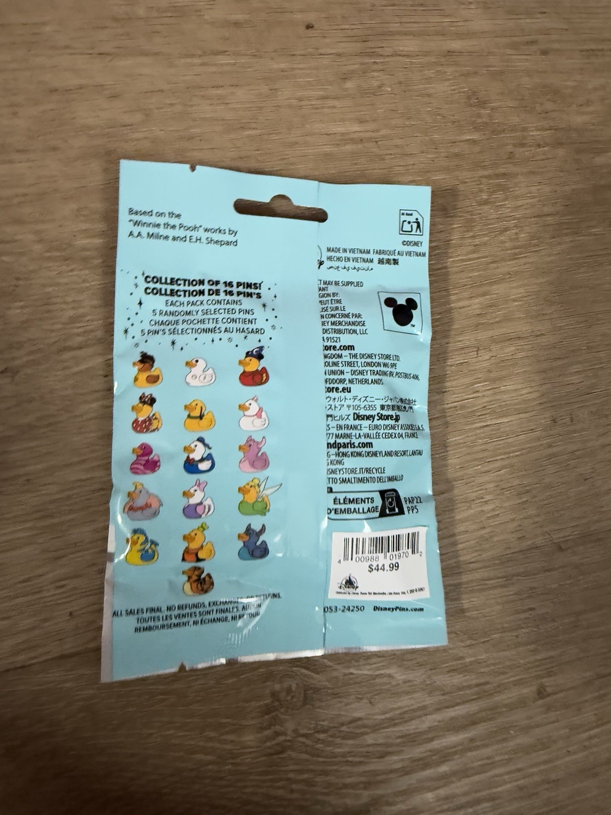 Disney Parks – SEALED 2024 Ducks Of Disney Mystery Bag Set of 5 Pins