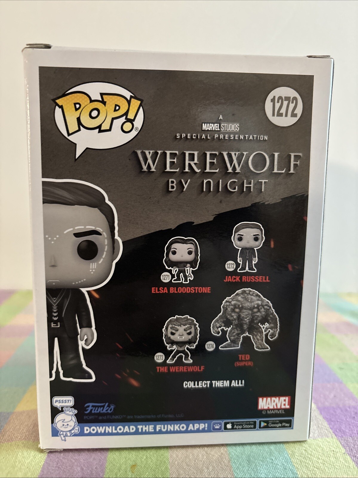 Funko Pop! Vinyl: Marvel – Jack Russell #1272 Werewolf By Night Studios Damaged