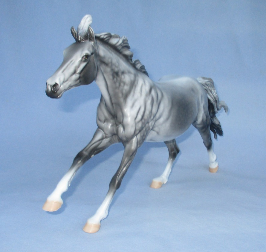 Peter Stone Horse Silver Storm Volo matte Dapple Grey mustang mare 1/15 non deco