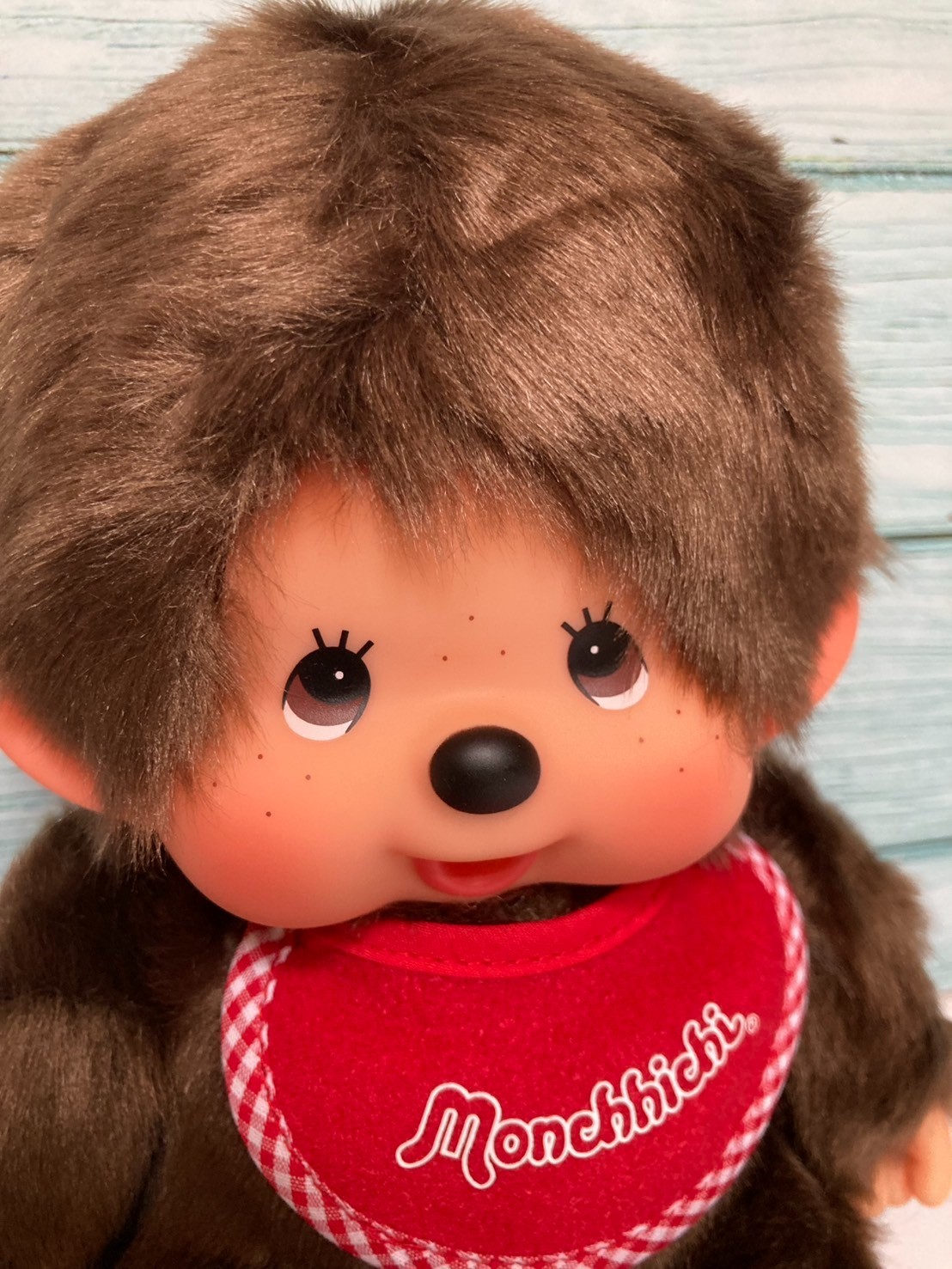 Sekiguchi Monchhichi Premium Standard M Size Boy Sitting Plush Doll Collectible