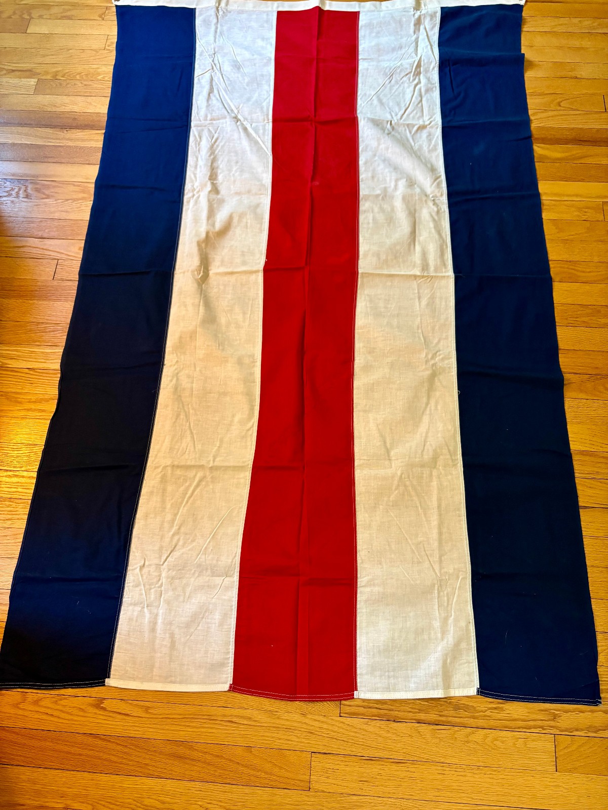 ✨RARE Vintage 1940s Everwear Bunting American Patriotic Flag Antique USA: 4’x6✨