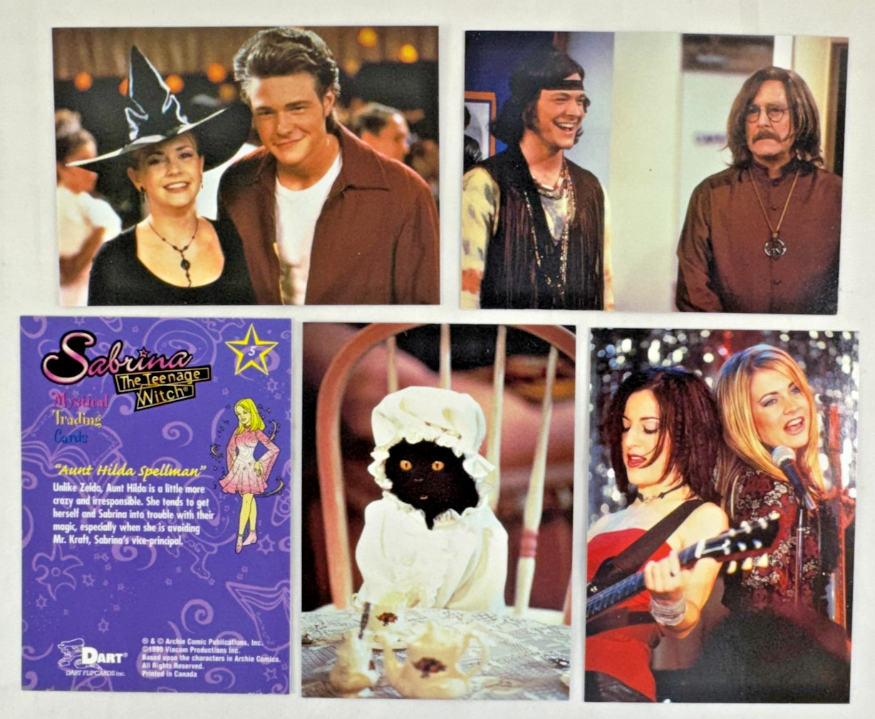 SABRINA THE TEENAGE WITCH TV Complete Base 72 Card Set & 6 Prism Chase + PROMO