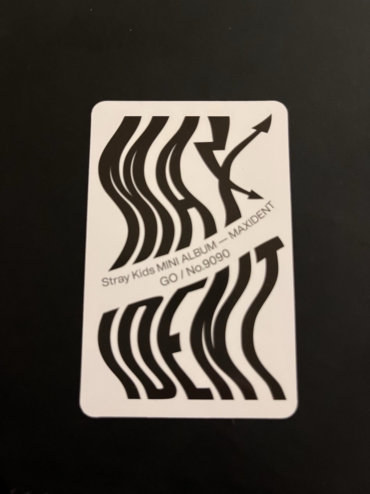 Stray Kids MAXIDENT Mini Album Felix Photocard Trading Card GO/No.9090