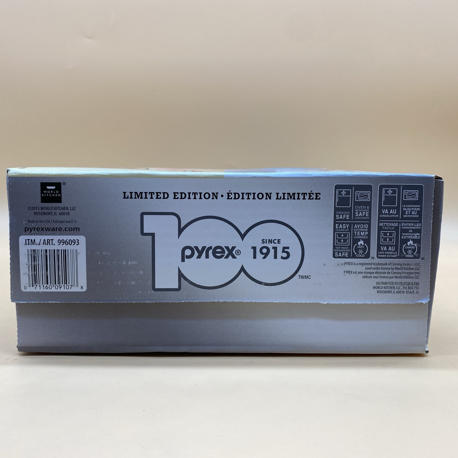 Pyrex 100 Years 3 Measuring Cups Set 1, 2, 4 CUP New Box Set