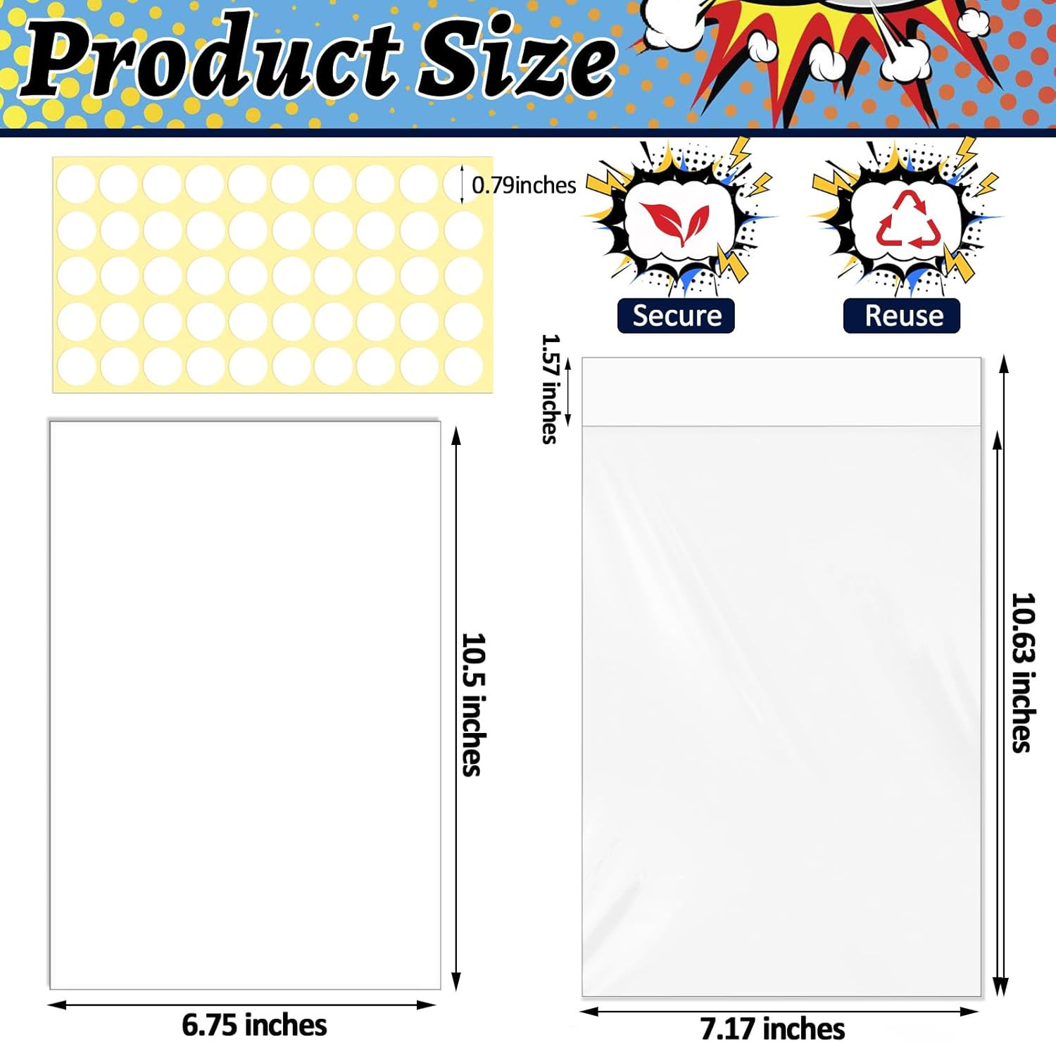 20-Pack Current Comic Book Bags and Boards Set Archival Safe Clear Sleeves