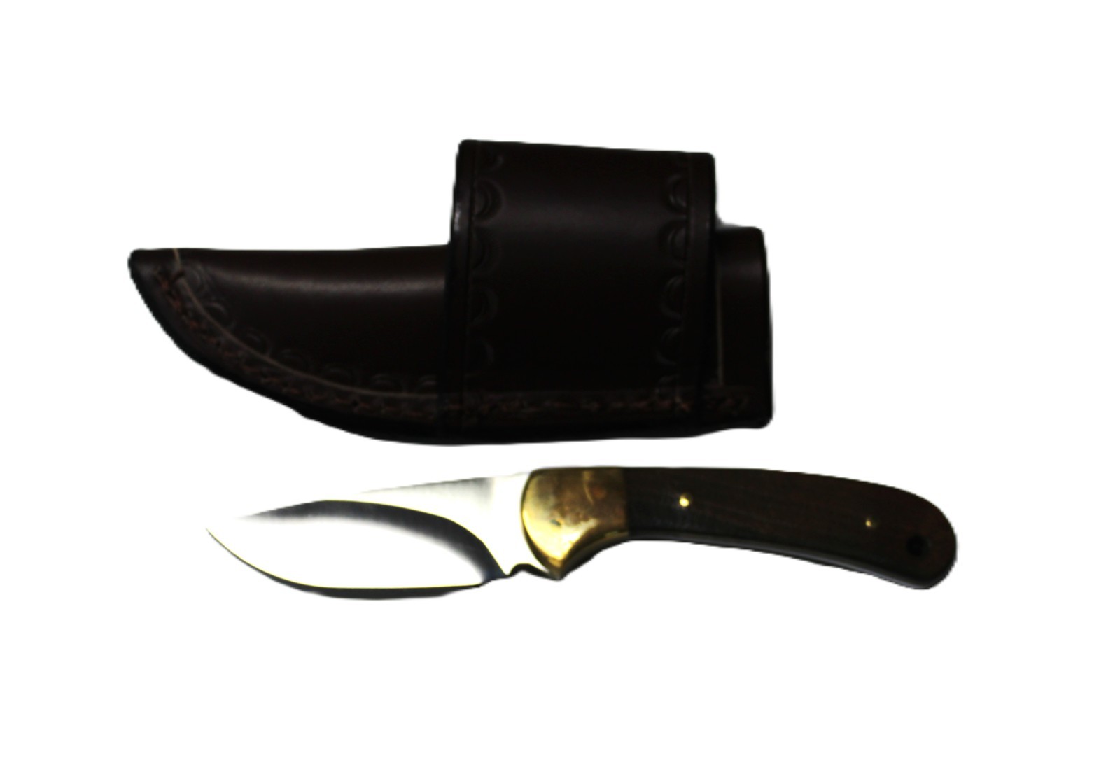 Custom leather knife sheath. That will fit a buck. 113. Knife not included.