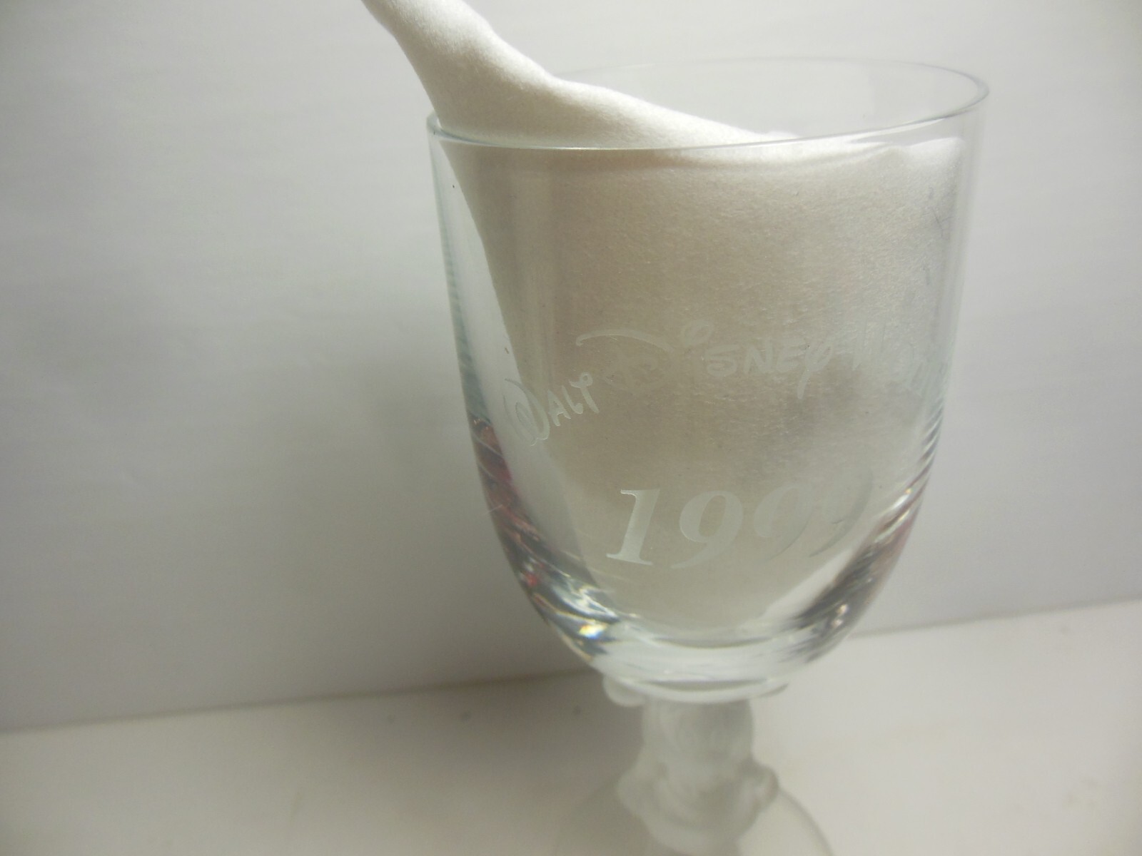 Vintage Minnie Mouse Wine Toasting Glass 1990’s 1999 Disney World WDW