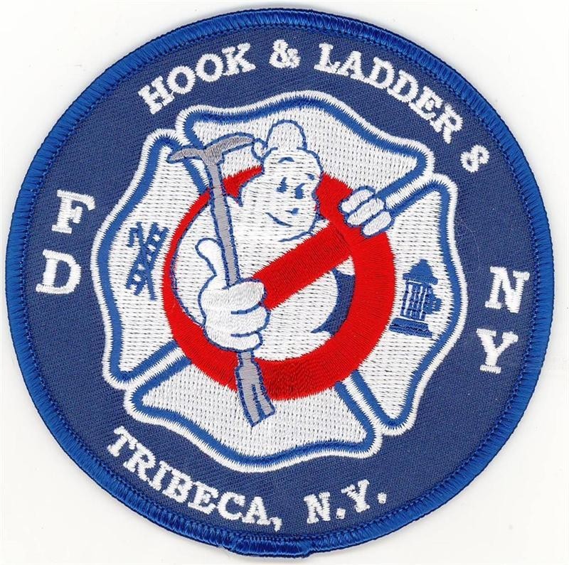 New York City Hook and Ladder 8 Tribeca Ghostbusters Round Patch (4″)
