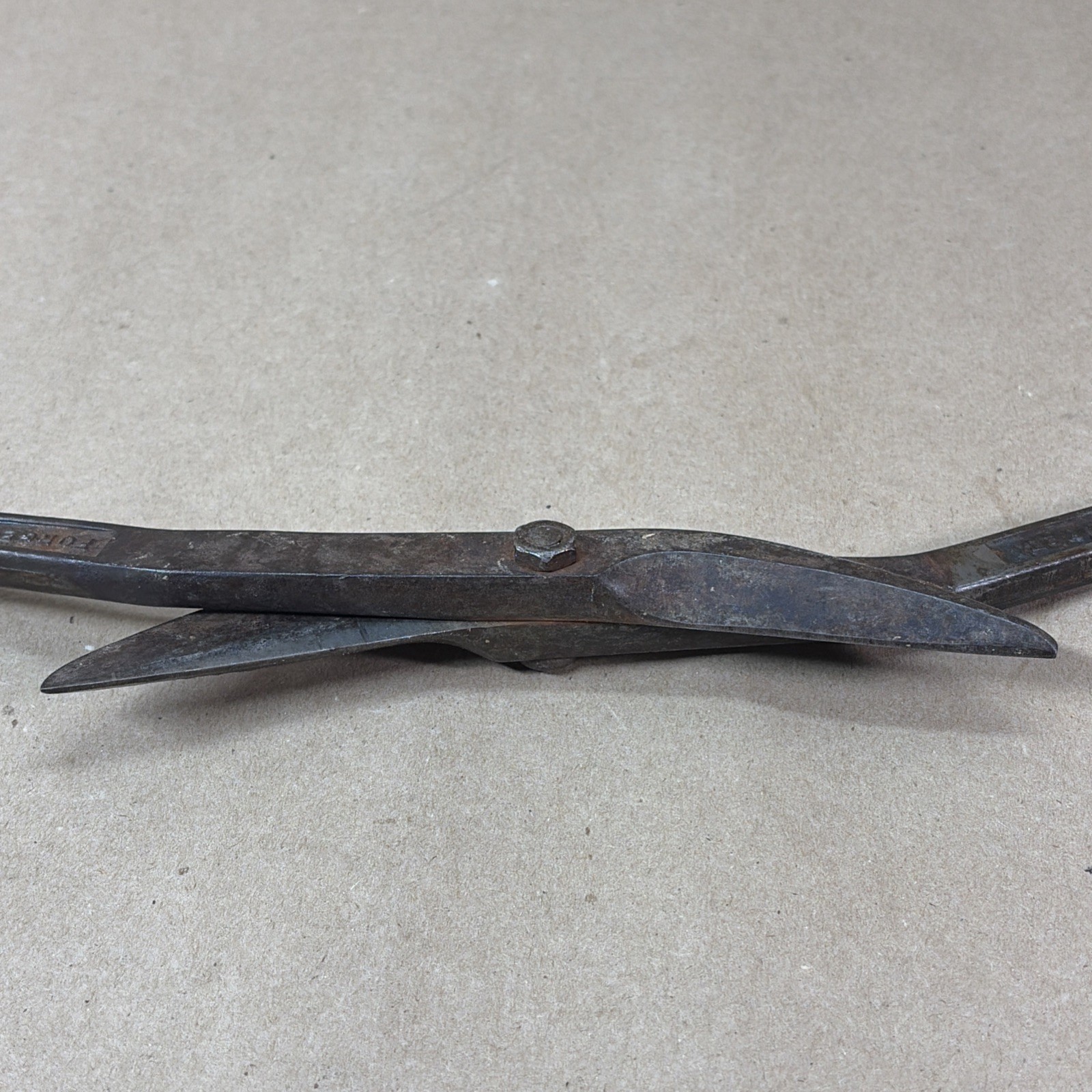 Blue Grass Tin Snips Shears BG-709 Vintage U.S.A. Forged 12 3/4″ Metal Cutters