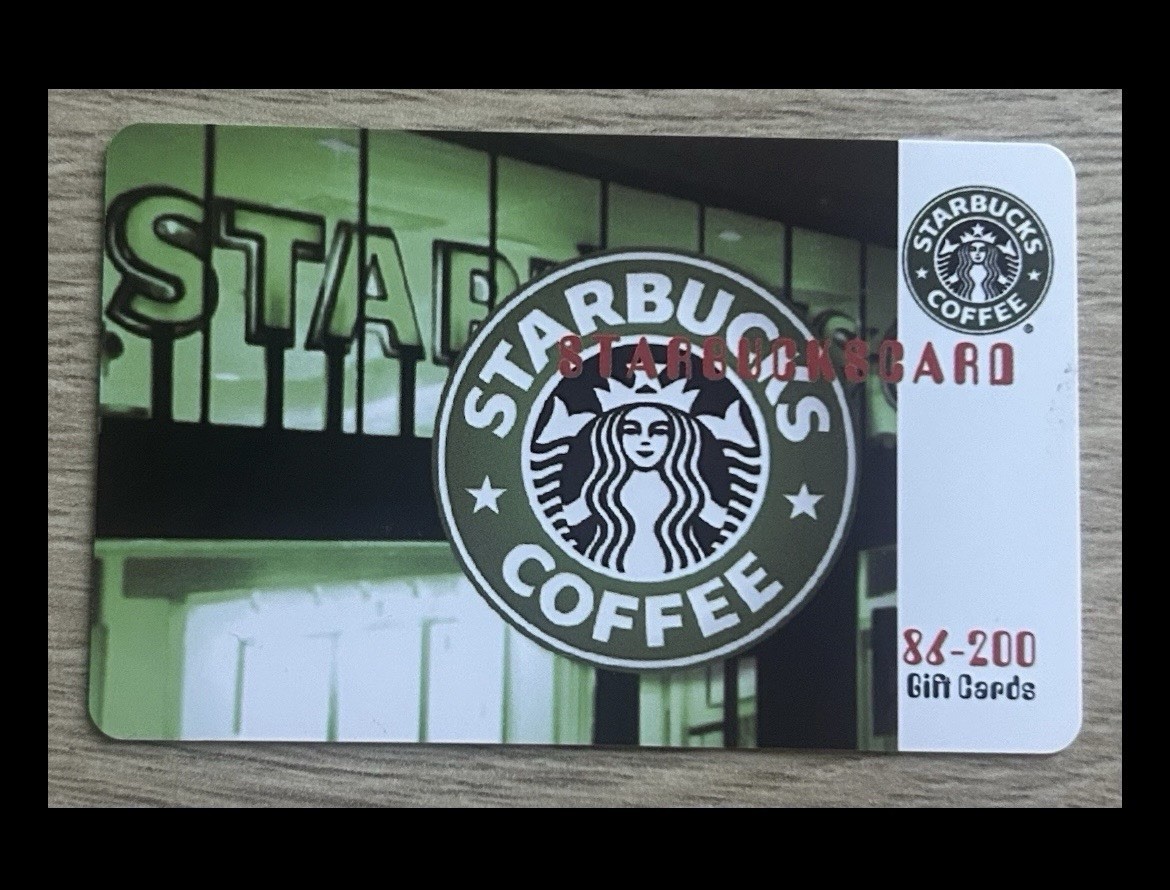 STARBUCKS 2009 Hong Kong Storefront Logo Gift Card CM-213