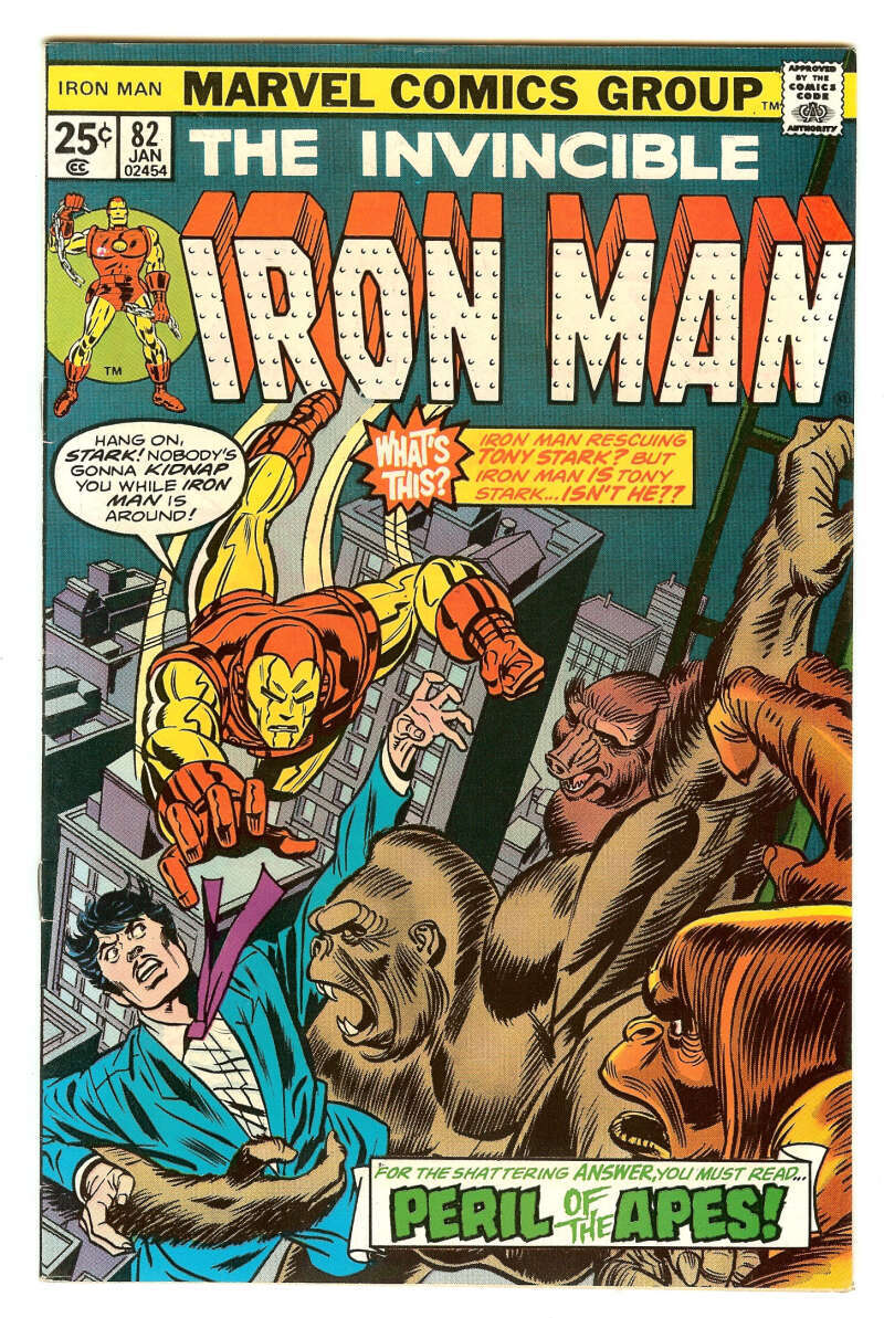 IRON MAN #82 8.5 // GIL KANE & FRANK GIACOIA COVER MARVEL COMICS 1976