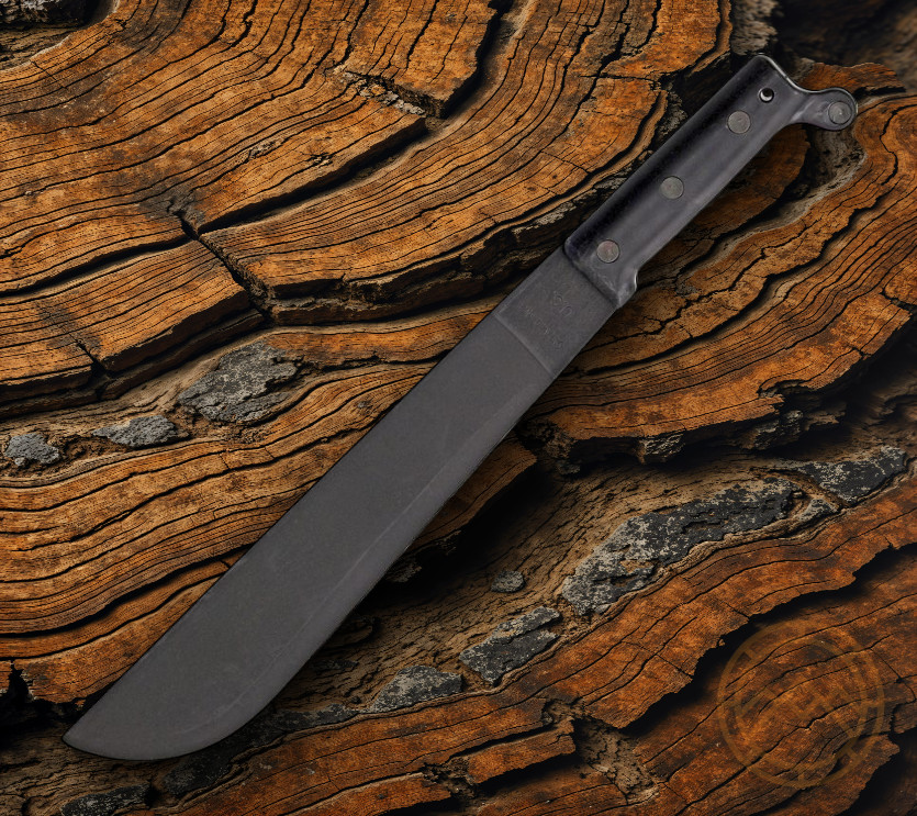 Ontario Camp And Trail Machete 12″ Black High Carbon Steel Blade Polymer Handle