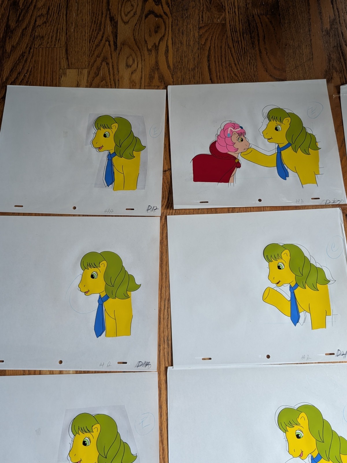 Huge 80’s Lot Of 17 My Little Pony Original Production Painted Animation Cel Art