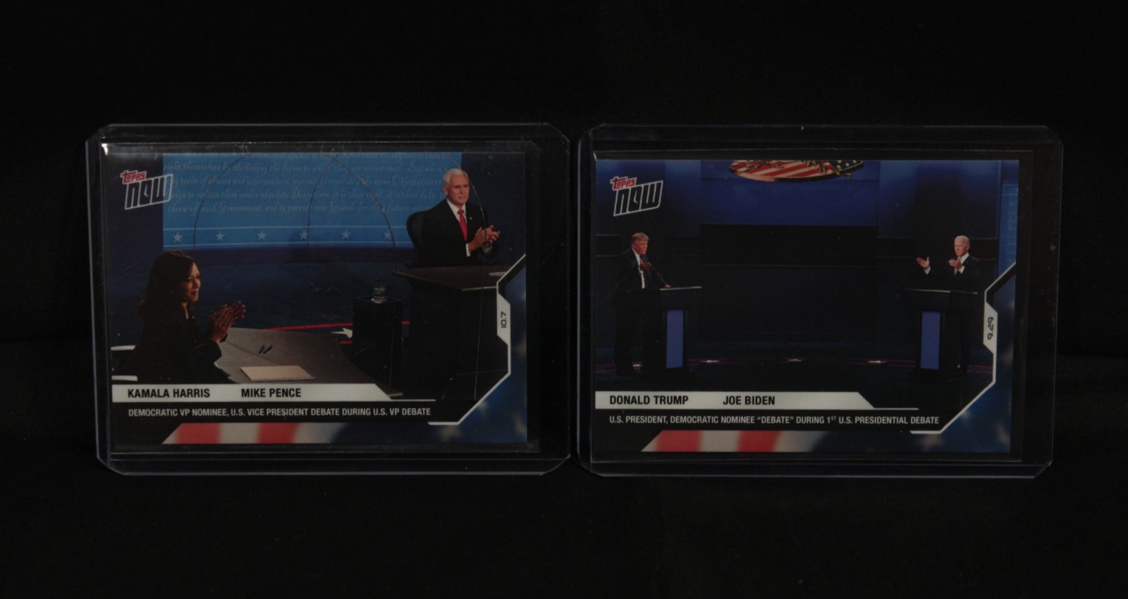 Topps Now Election 2020 COMPLETE SET (21 Cards) Trump Biden Pence Harris Sanders