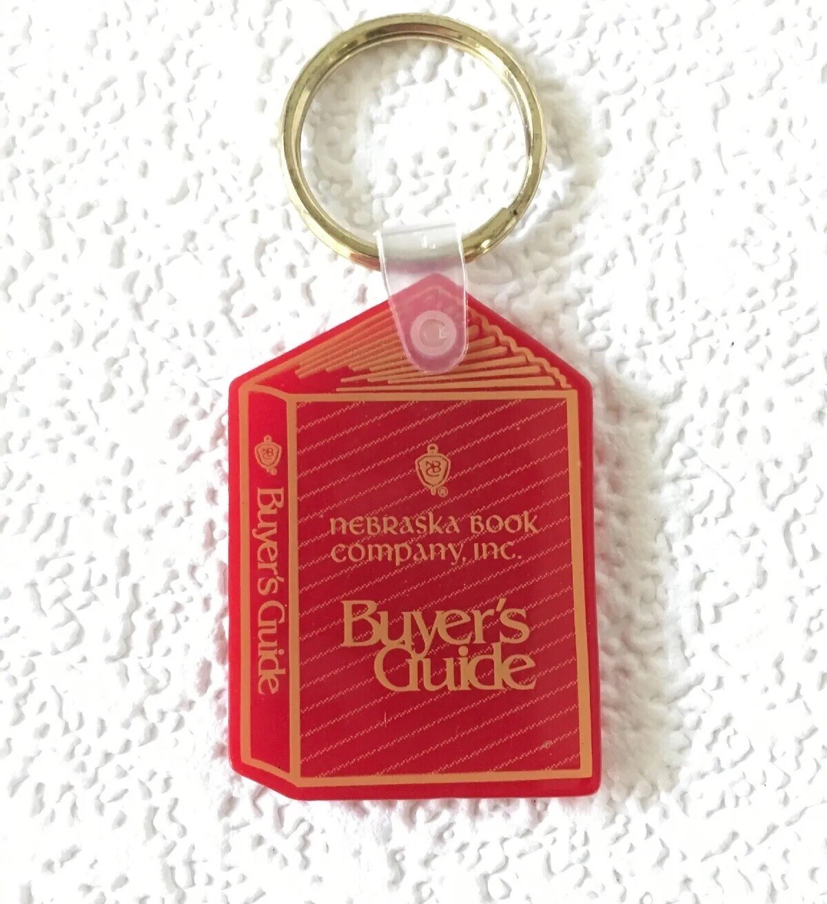 Vintage Keychain NEBRASKA BOOK CO. Key Ring Fob LINCOLN, NE Buyer’s Guide USA