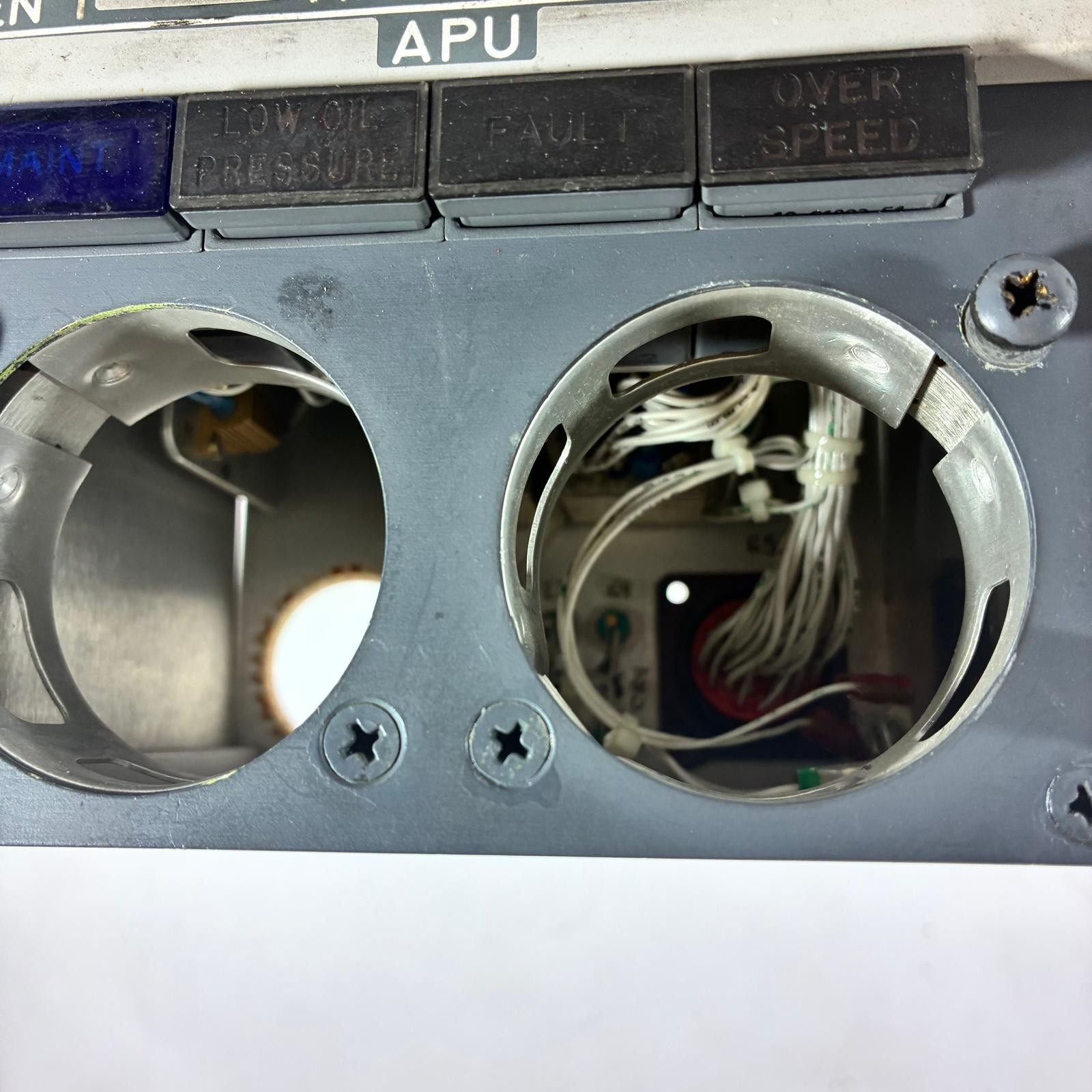 Boeing 737 APU Generator Control Panel Cockpit Aircraft Aviation Simulator