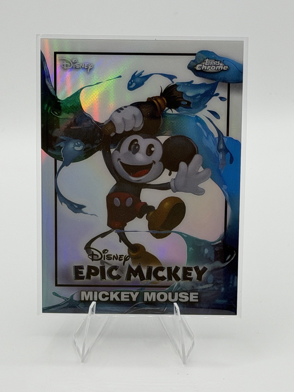 2026 Topps Disney Neon Chrome Mickey Mouse Epic Mickey #EM-1