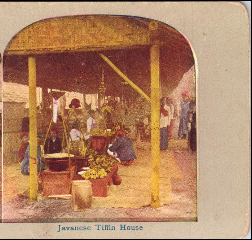 Javanese Tiffin House–Stereoview #LB91