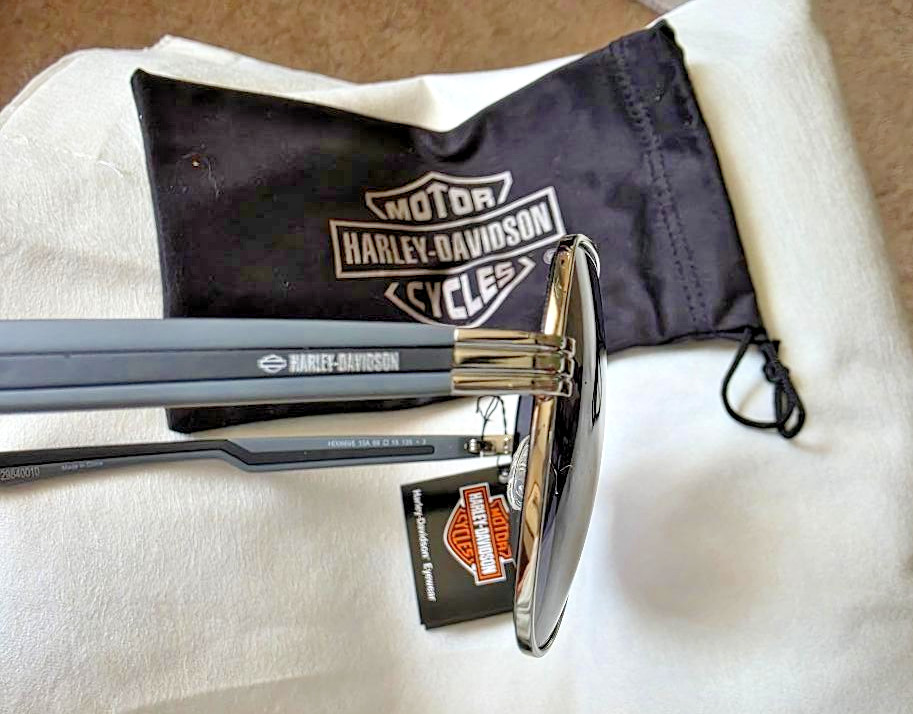 NEW – HARLEY DAVIDSON AVIATOR SUNGLASSES W/BRANDED CARRYING CASE