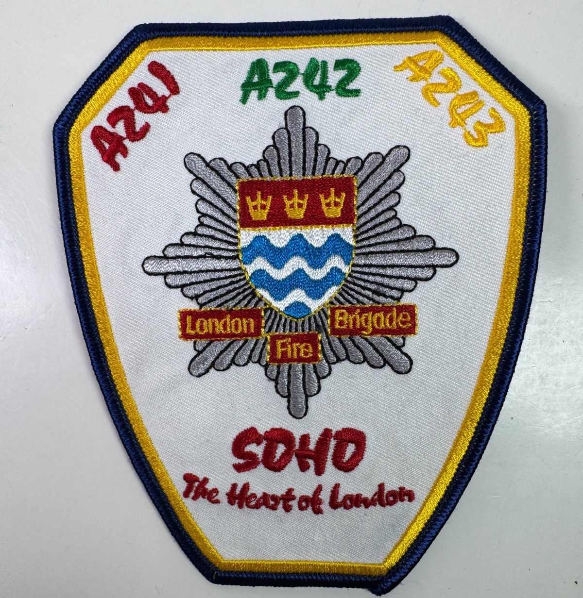 London Fire Brigade SOHO England United Kingdom UK Patch EE4b