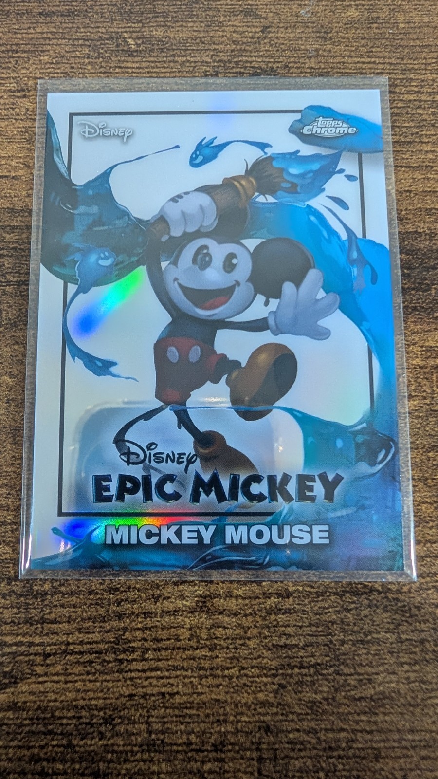 2026 Topps Chrome Disney Neon Epic Mickey Mickey Mouse #EM-1 Refractor