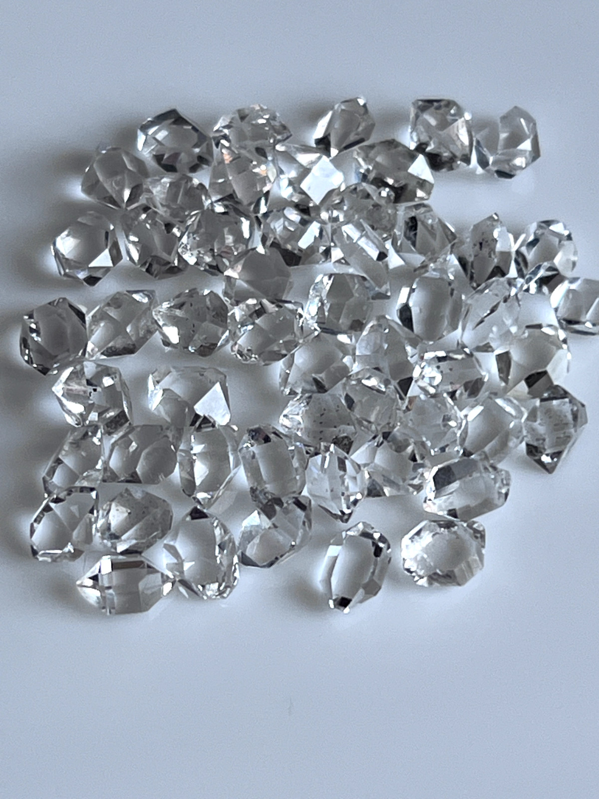 48 Pcs Lot Of Herkimer diamond quartz crystals 5 to 6 mm