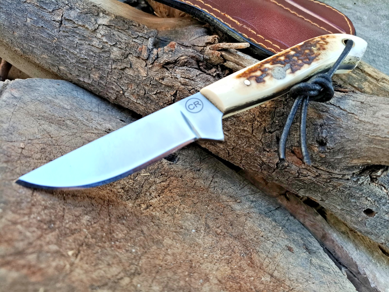 Swap Cut Custom Skinner Knife/Hunting/Bushcraft/Kitchen/ Stag/Antler Handle