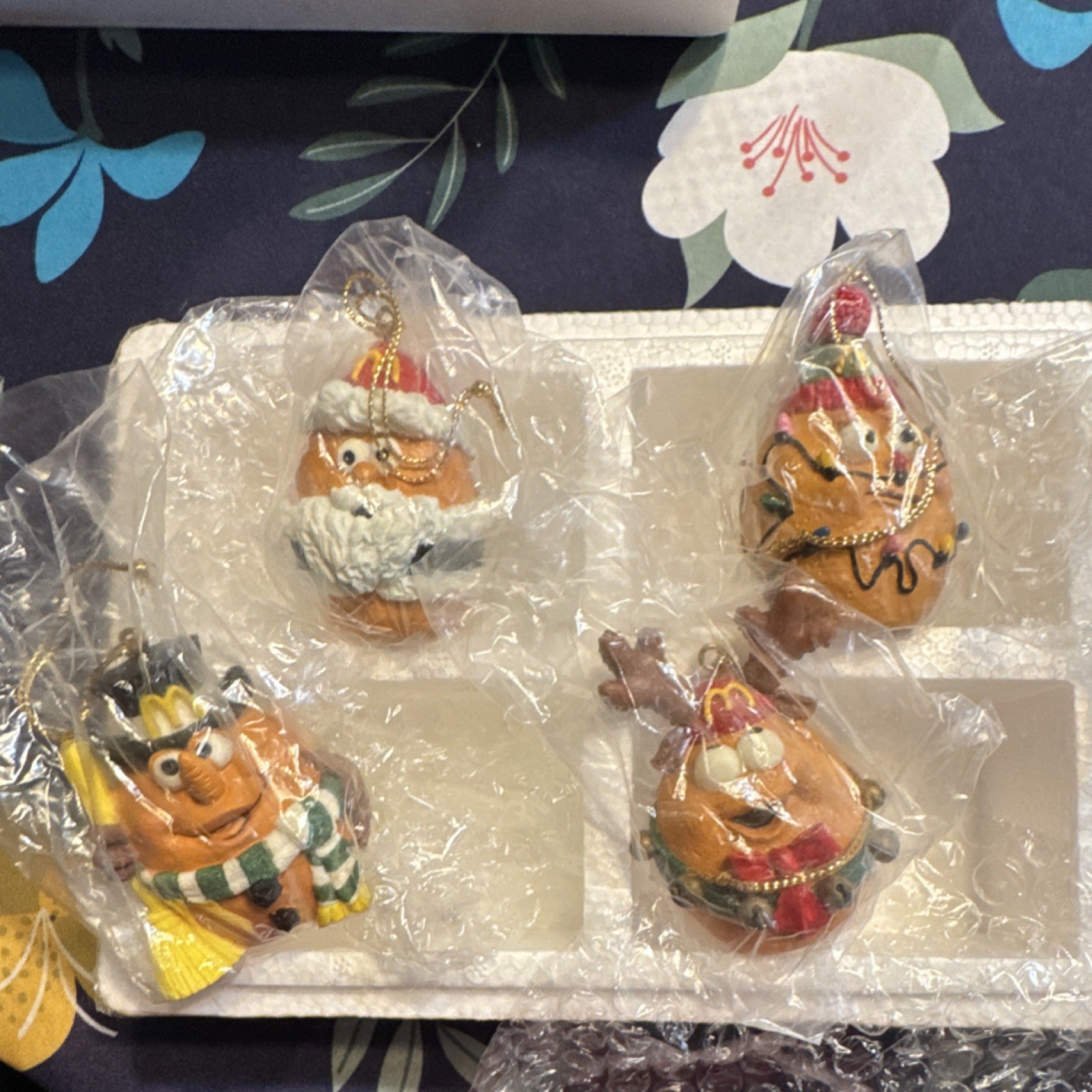 McDonald’s Collectible Ornament Set Merry McNugget Christmas Multicolor
