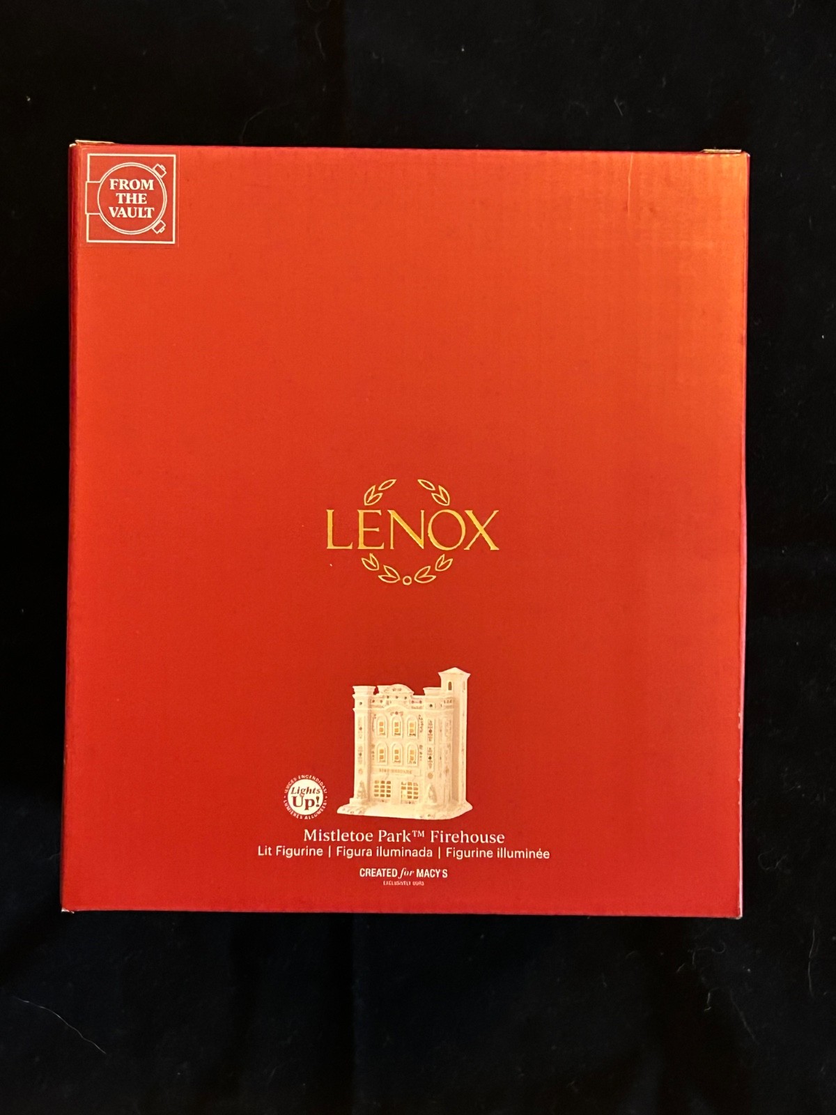 Lenox Mistletoe Park Series ~FIREHOUSE & FIRE TRUCK WITH SANTA set~ Brigade, NEW