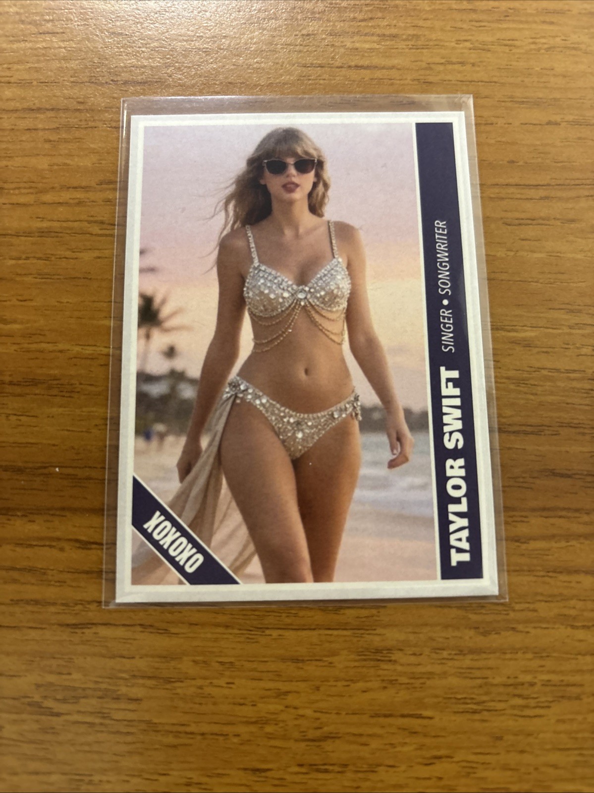 TAYLOR SWIFT Trading Card Beaded Bikini Ocean Walk