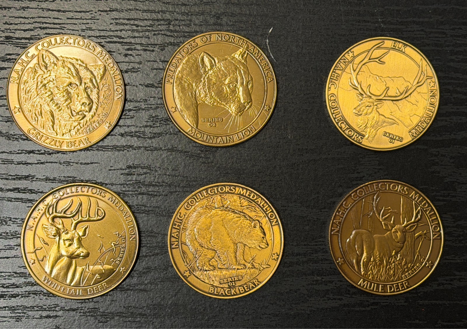 N.A.H.C. Collectors Medallions Lot of 6