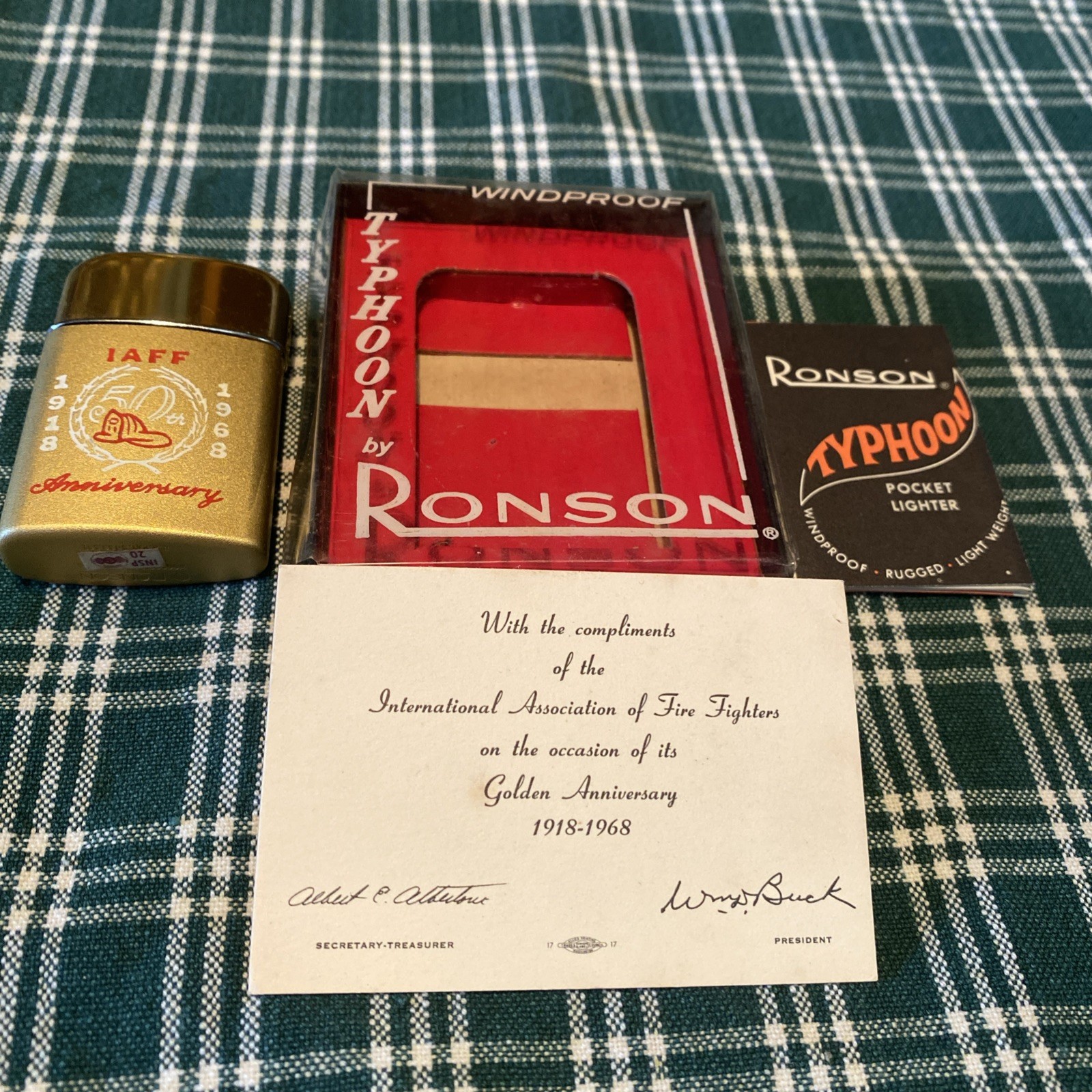 New International Association Firefighters IAFF Anniversary Ronson Lighter