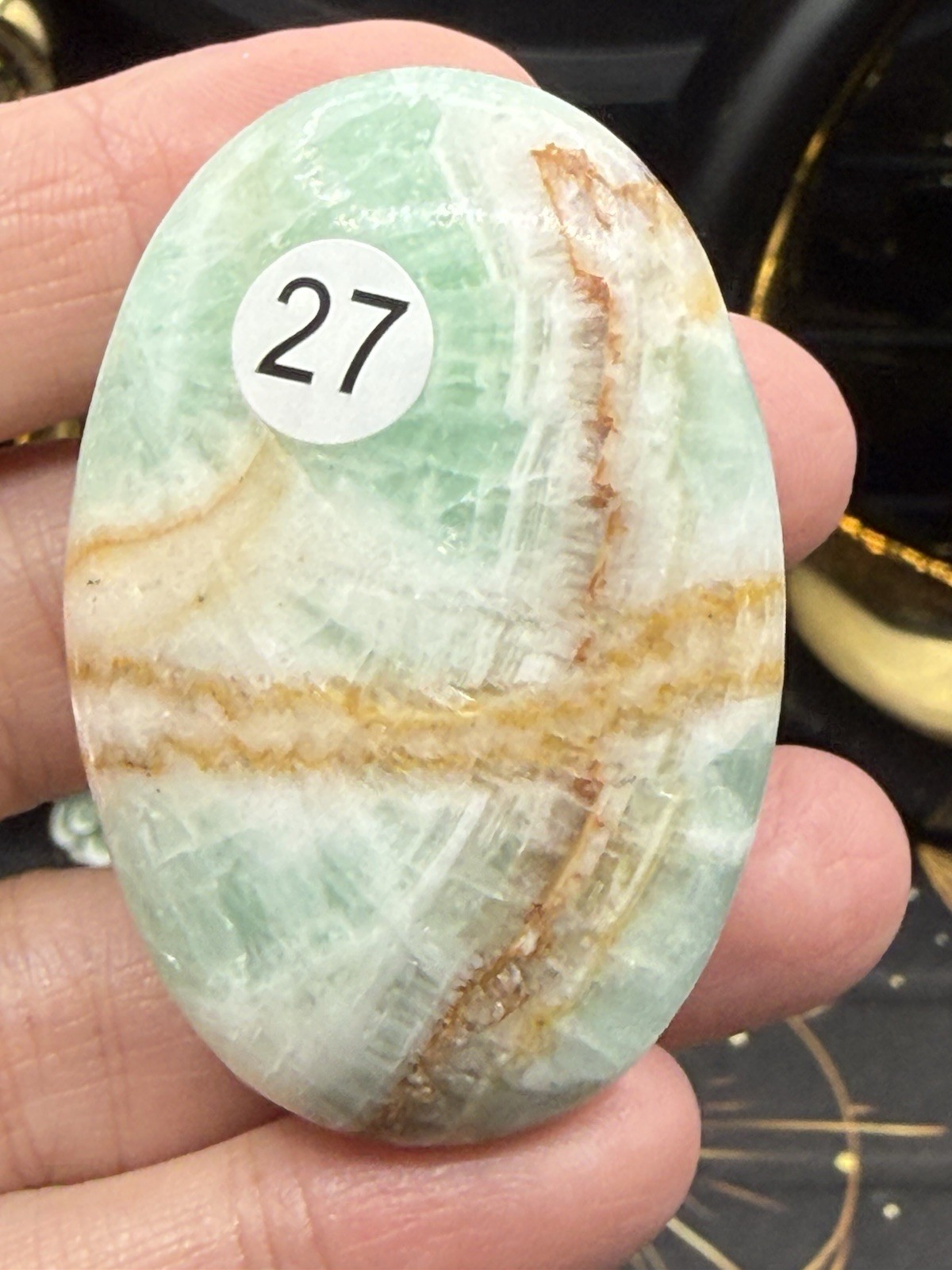 Natural Caribbean Calcite Palm Stones Free shipping