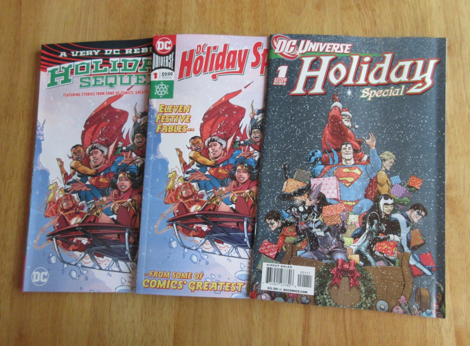 Lot of *3* DC Holiday Specials! 2009 + 2017 + Sequel/2018 TPB!