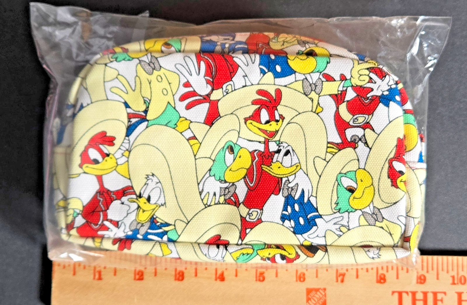 Disney „The Three Caballeros“ flat pouch, featuring a vibrant all-over print NWT