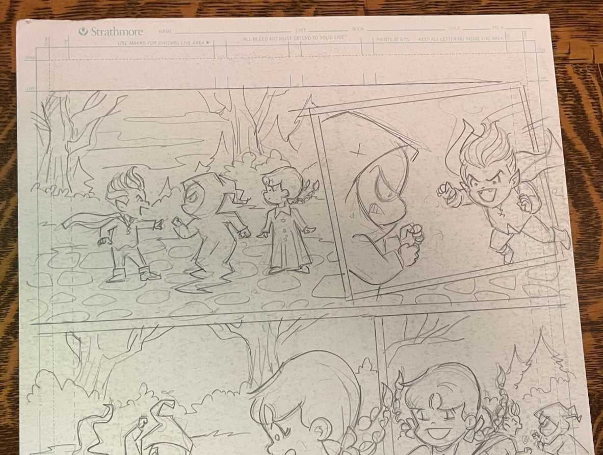ORIGINAL PENCIL ART~DAN PARENT~11X17″HAND DRAWN & AUTOGRAPHED~SABRINA~STORYBOARD