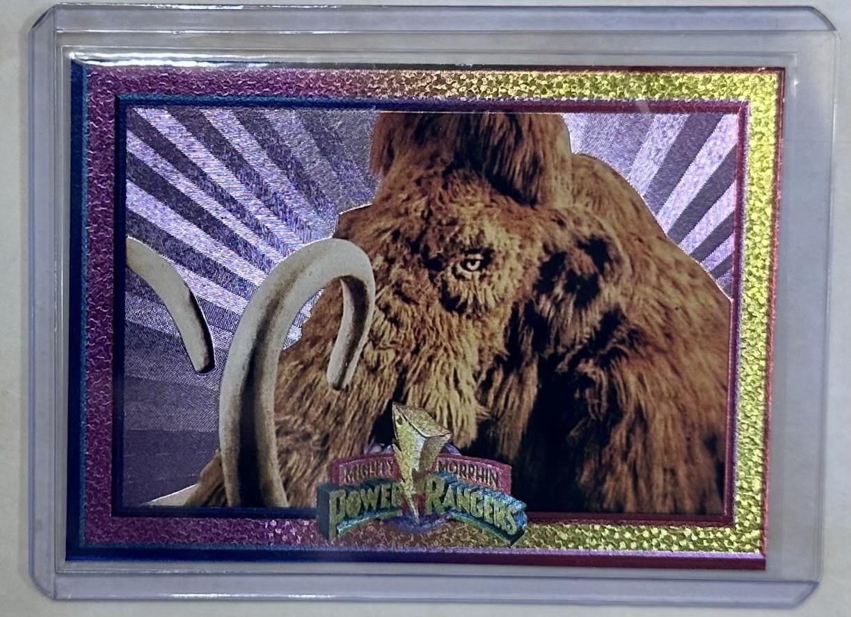 1994 Mighty Morphin Power Rangers POWER FOIL Subset #13 Mammoth Mastodon