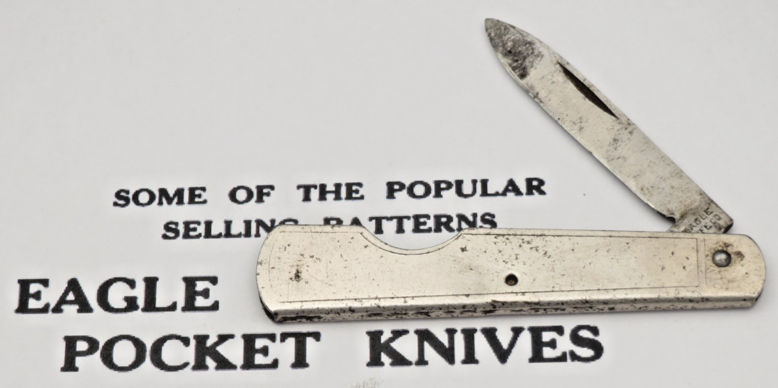 Antique Pre-1920 Era EAGLE KNIFE CO Easy Open Jack Knife Pocket Knife