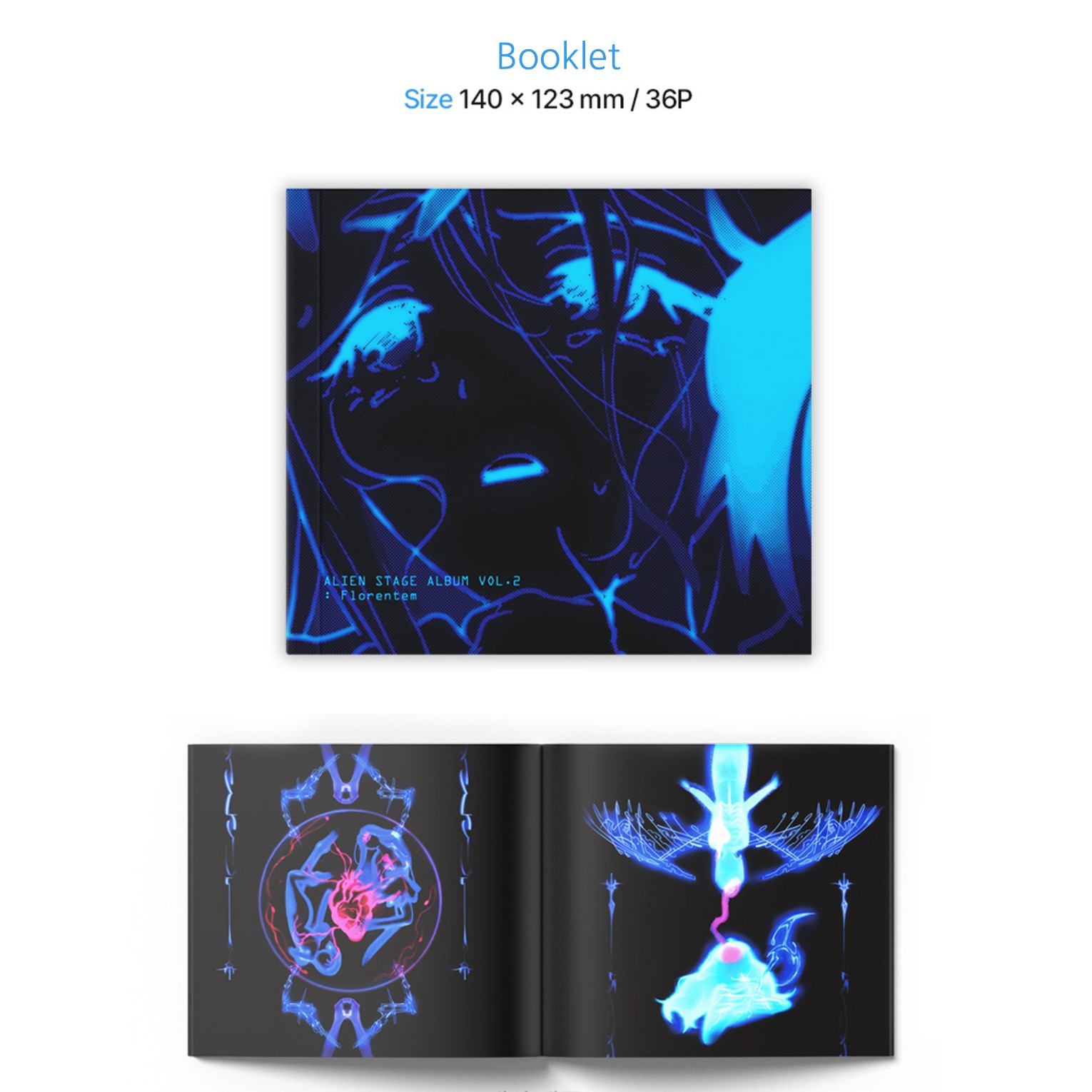 Alien Stage Official Album VOL.1 + VOL.2 Soundtrack CD Postcards Polaroid Korean