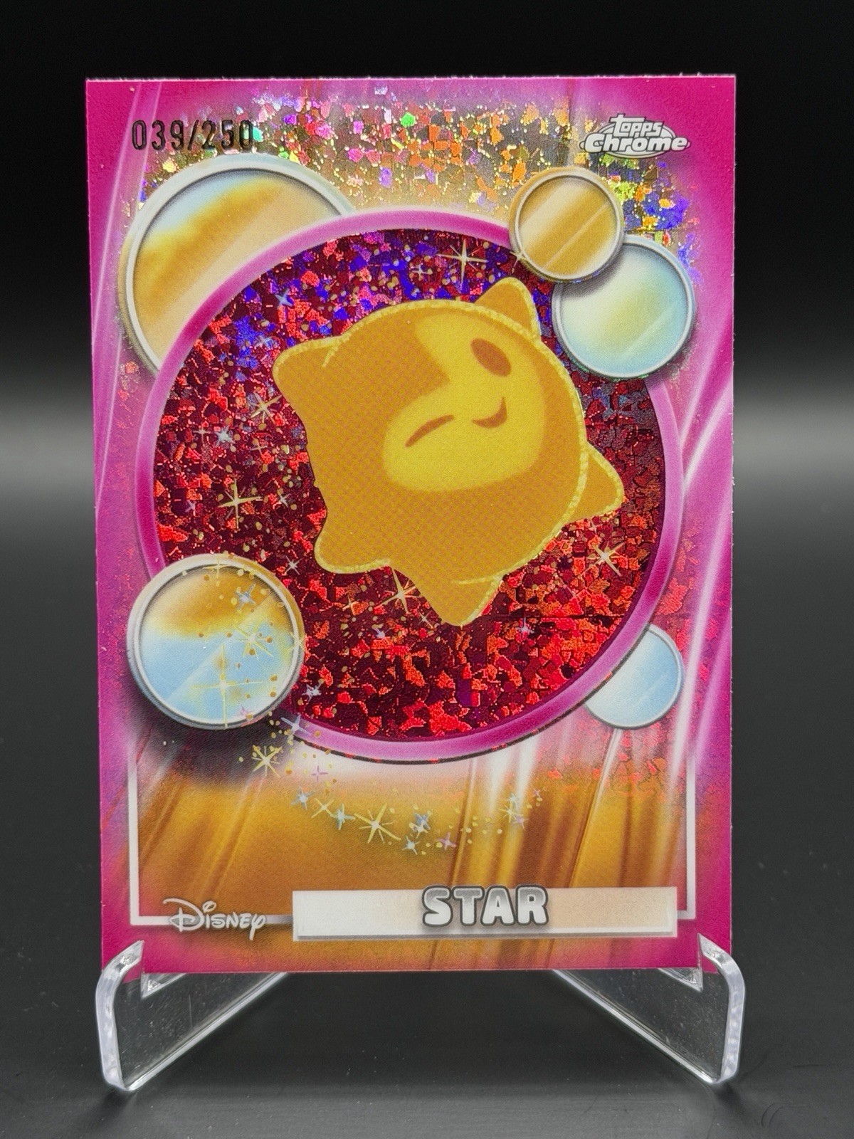 2026 Topps Disney Neon Chrome Star /250 Wish