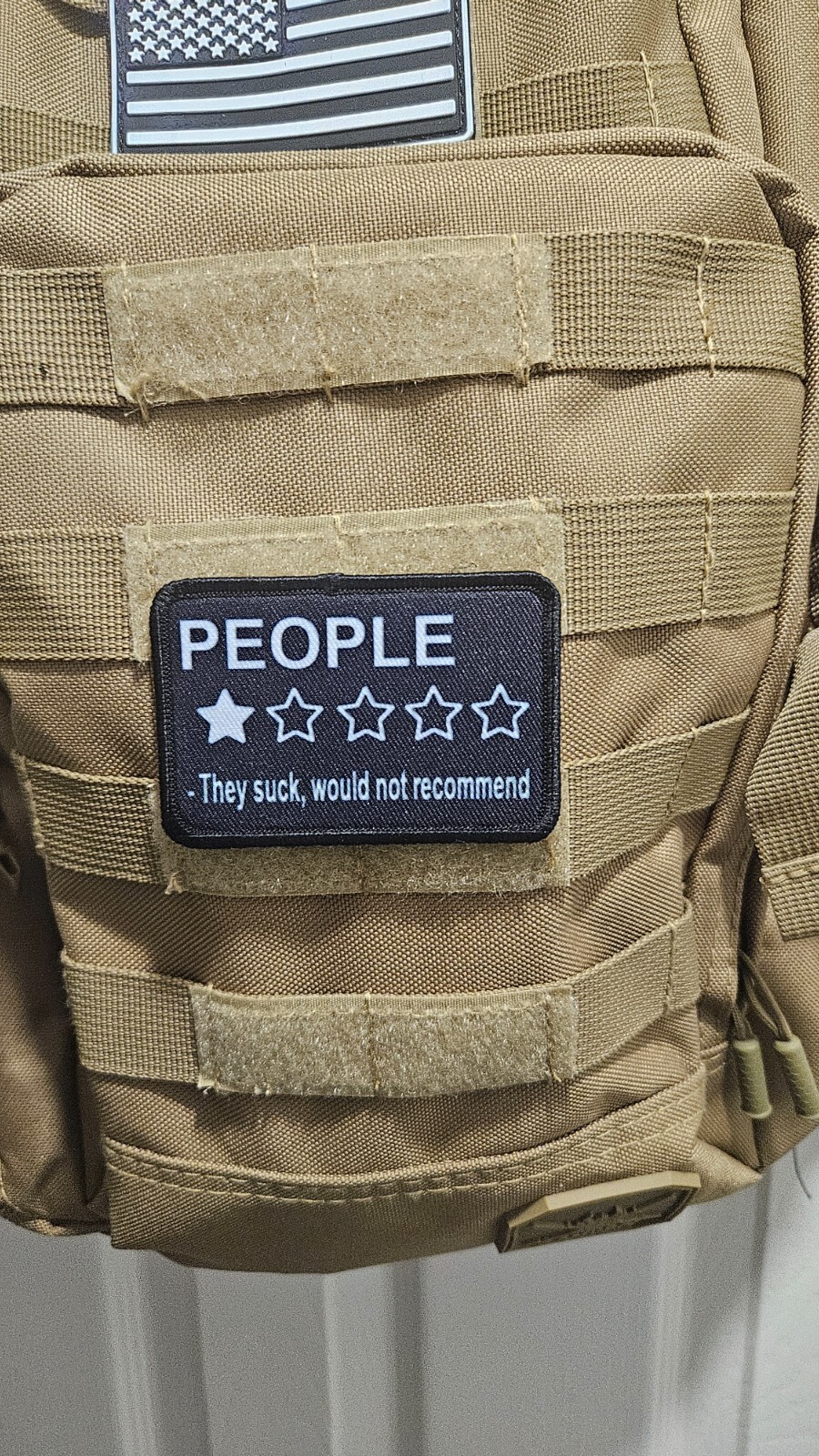 People review sarcastic patch 2″x3″ hook & loop backing morale patch tactical