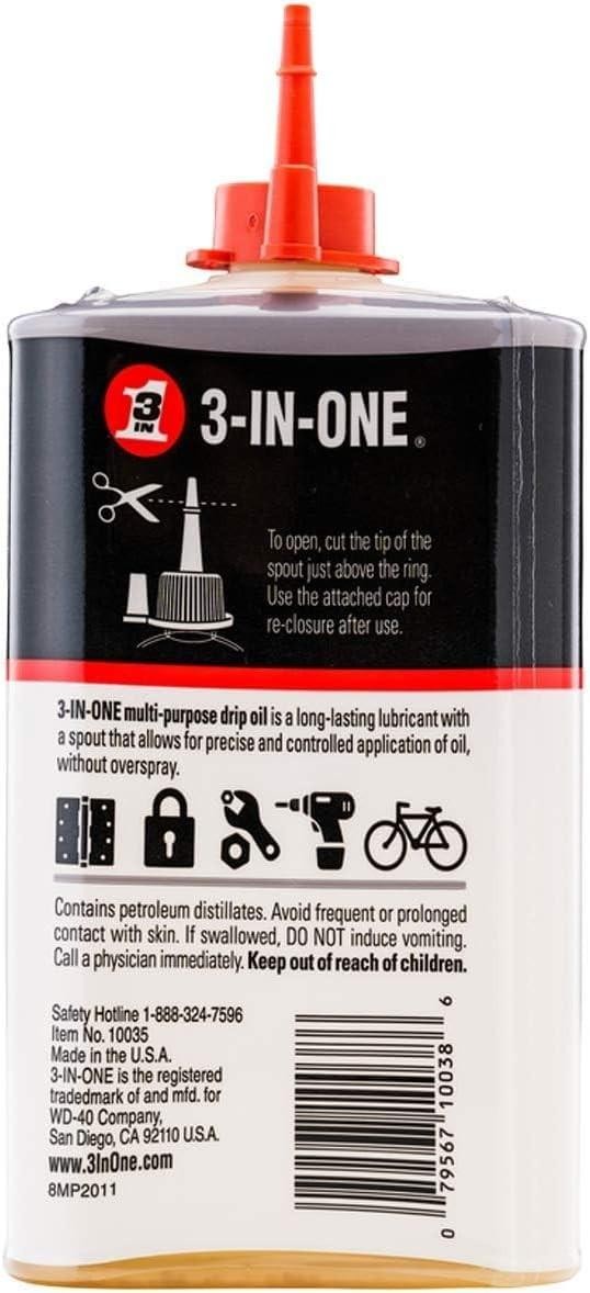 3-in-one Multi-purpose Oil, 8 Oz