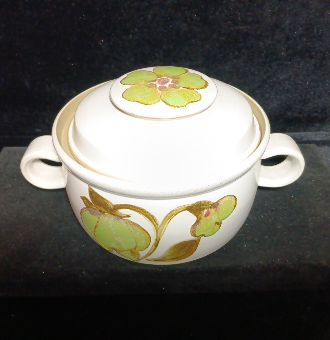 Denby-Langley Troubadour 1.25 Qt Round Covered Casserole 4.75″H