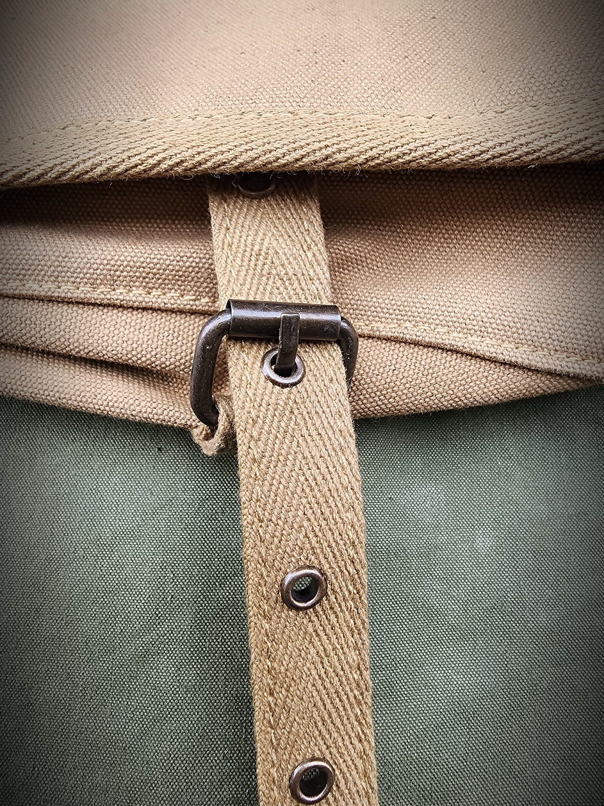U.S. Spanish American War M1878 Haversack with Leather Shoulder Strap Ration Bag